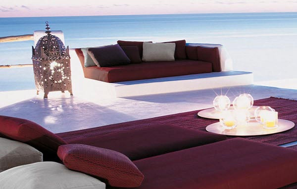 paolalenti tranquil outdoor setting detail Outdoor Living Idea   Eastern inspired beach setting from Paola Lenti