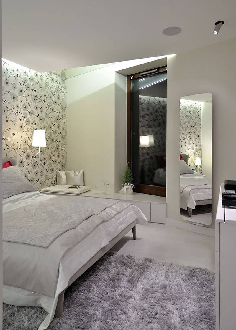stylish and modern apartment bedroom details