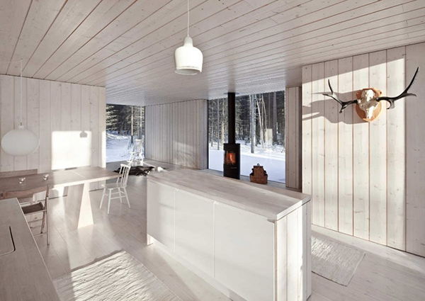 White Rustic Interior Design Cottage