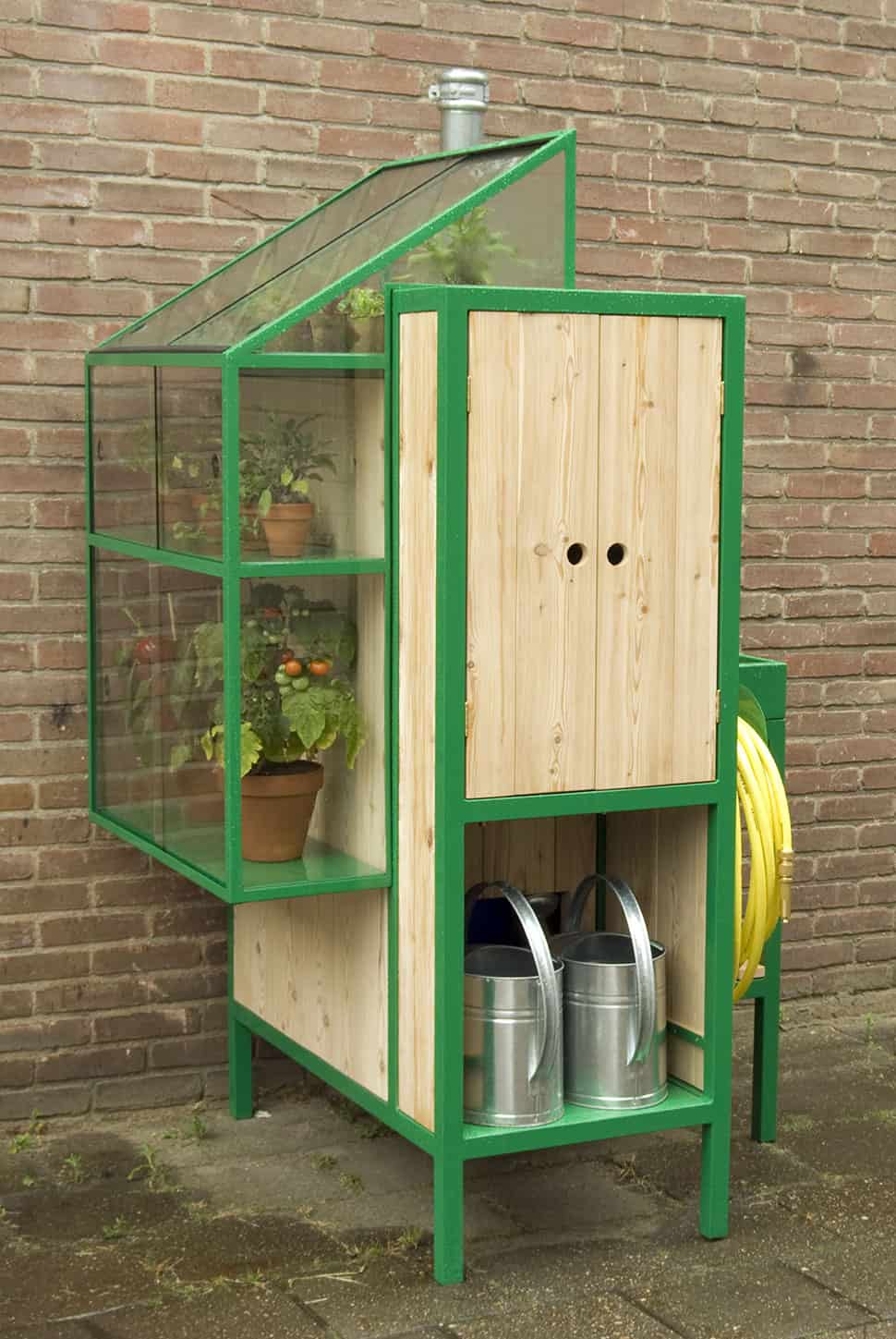 The Watercabinet Is A Rainwater Storage System And Greenhouse