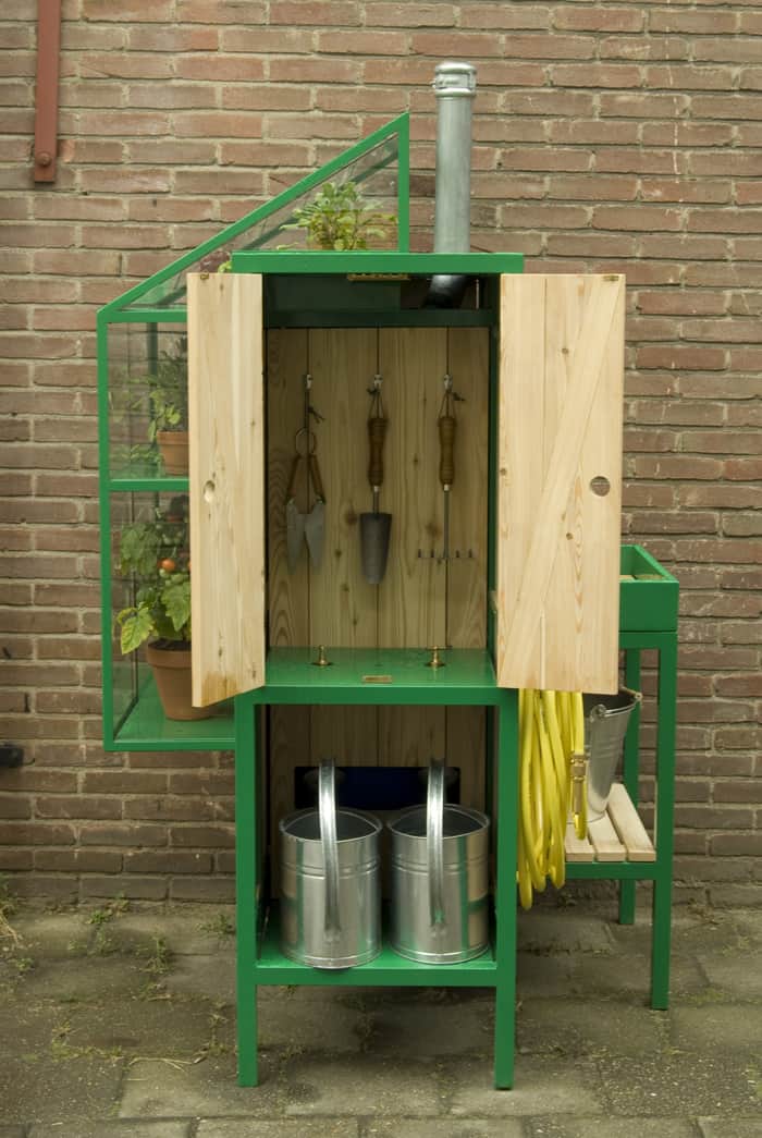 watercabinet rainwater storage system greenhouse 4 left