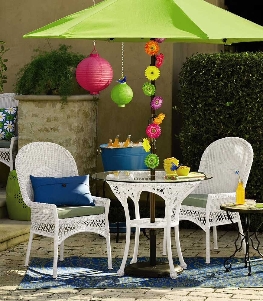Wicker in Colors Garden Decor Inspirations by Pier1