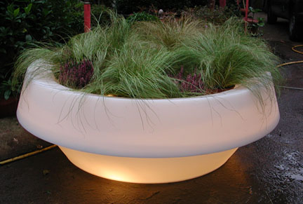 generate gio piatto light pot Outdoor Lit Furniture by Designer Giuseppe Colonna Romano