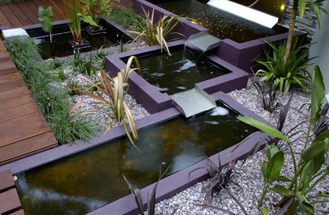 h20 designs water features boxed pond detail