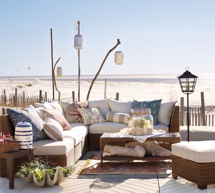 Palmetto Sectional By Pottery Barn, Uduka Outdoor Furniture