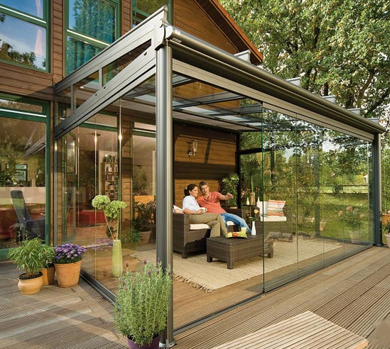 Glass Patio Rooms From Weinor Glasoase, Patio Glass Wall