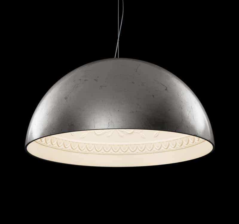 oversized pendant lamp chiarodì metal lux 2 single color