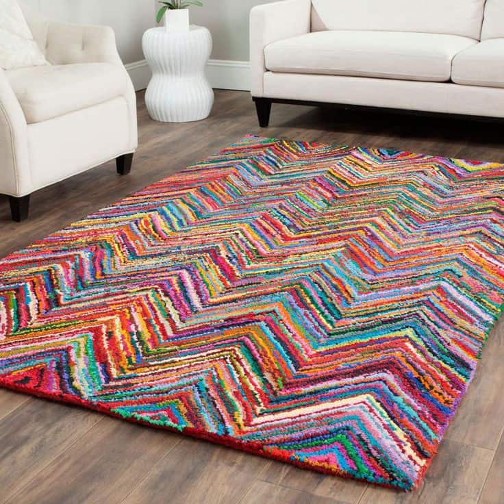 Colorful Area Rugs For Modern Living Rooms, Colorful Modern Rugs
