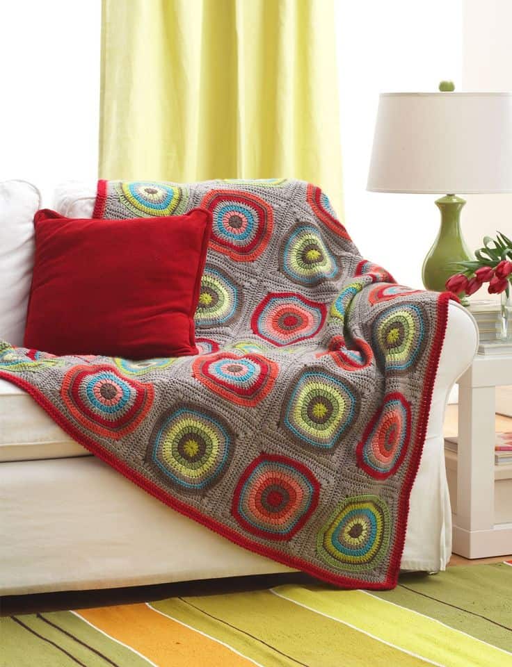 crochet sofa blanket