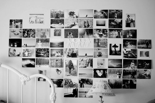 black and white photo collage