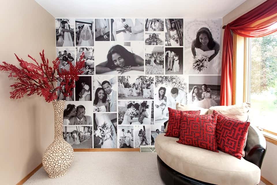 Photo Wall Collage Without Frames 17 Layout Ideas