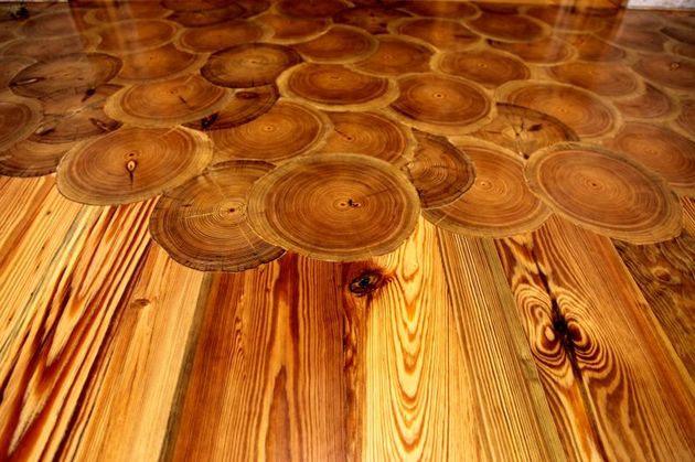 amazing wood floors log end floors 2 thumb 630xauto 48090 10 Amazing Wood Floors that will Knock Your Socks Off