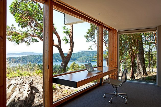 home ofice design with a view 1 thumb 630xauto 52346 15 Modern Home Office Designs you wont get any work done in