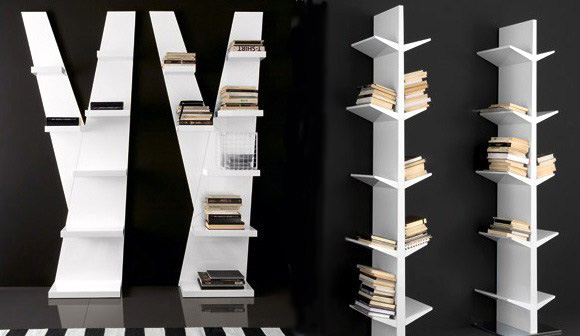 Modern Wall Bookcase Designs by Compar