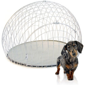Modern Wire Dog Crate and Crate Cover from GO!PetDesign – eiCrate