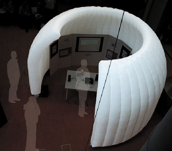 ibebi inflatable room 1 Inflatable Room   Mobile Office in a Bag by Ibebi