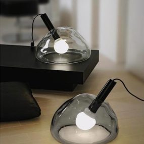 Small Glass Table Lamp by Vivarini – Bubbles in Murano Glass